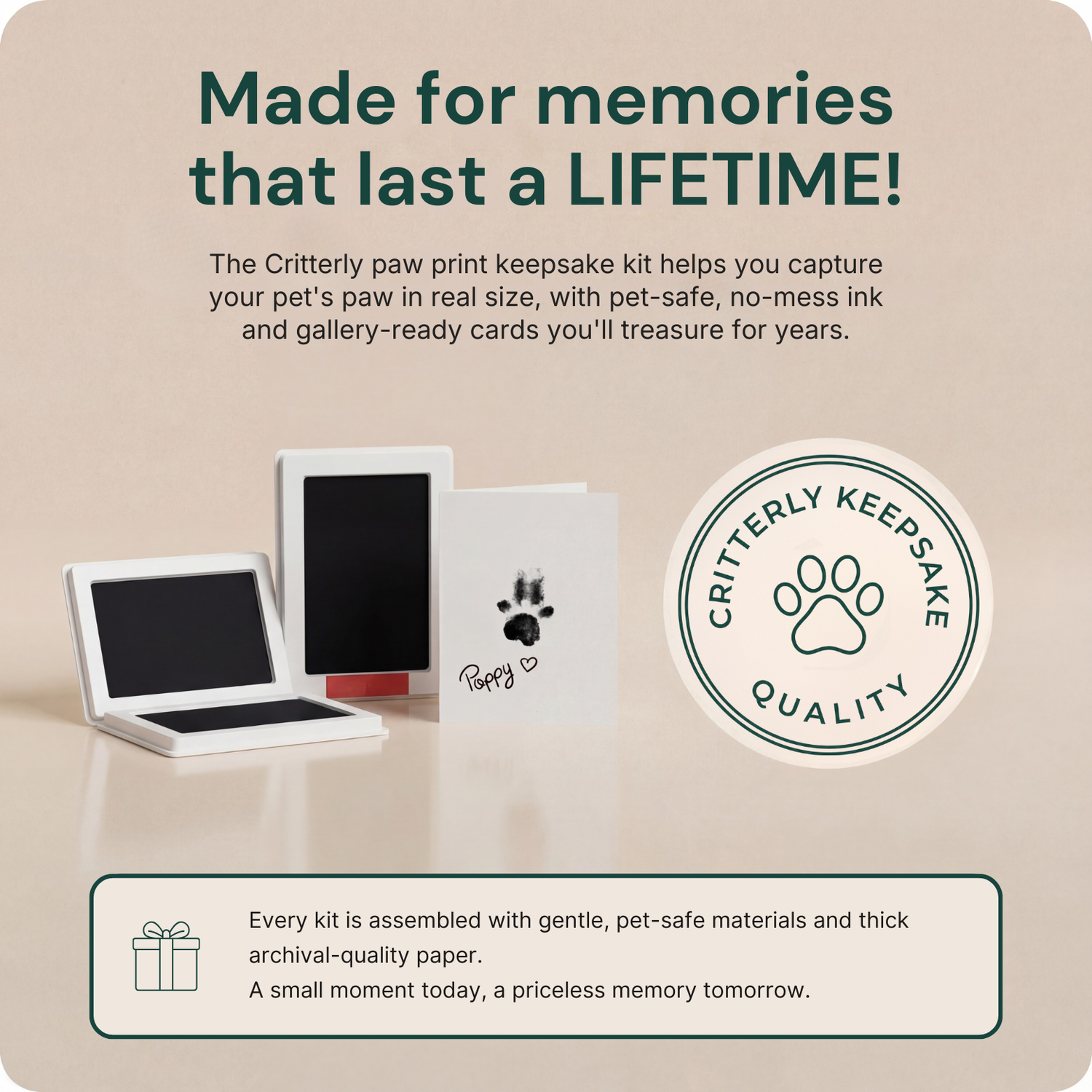 Critterly™ Paw Print Keepsake Kit